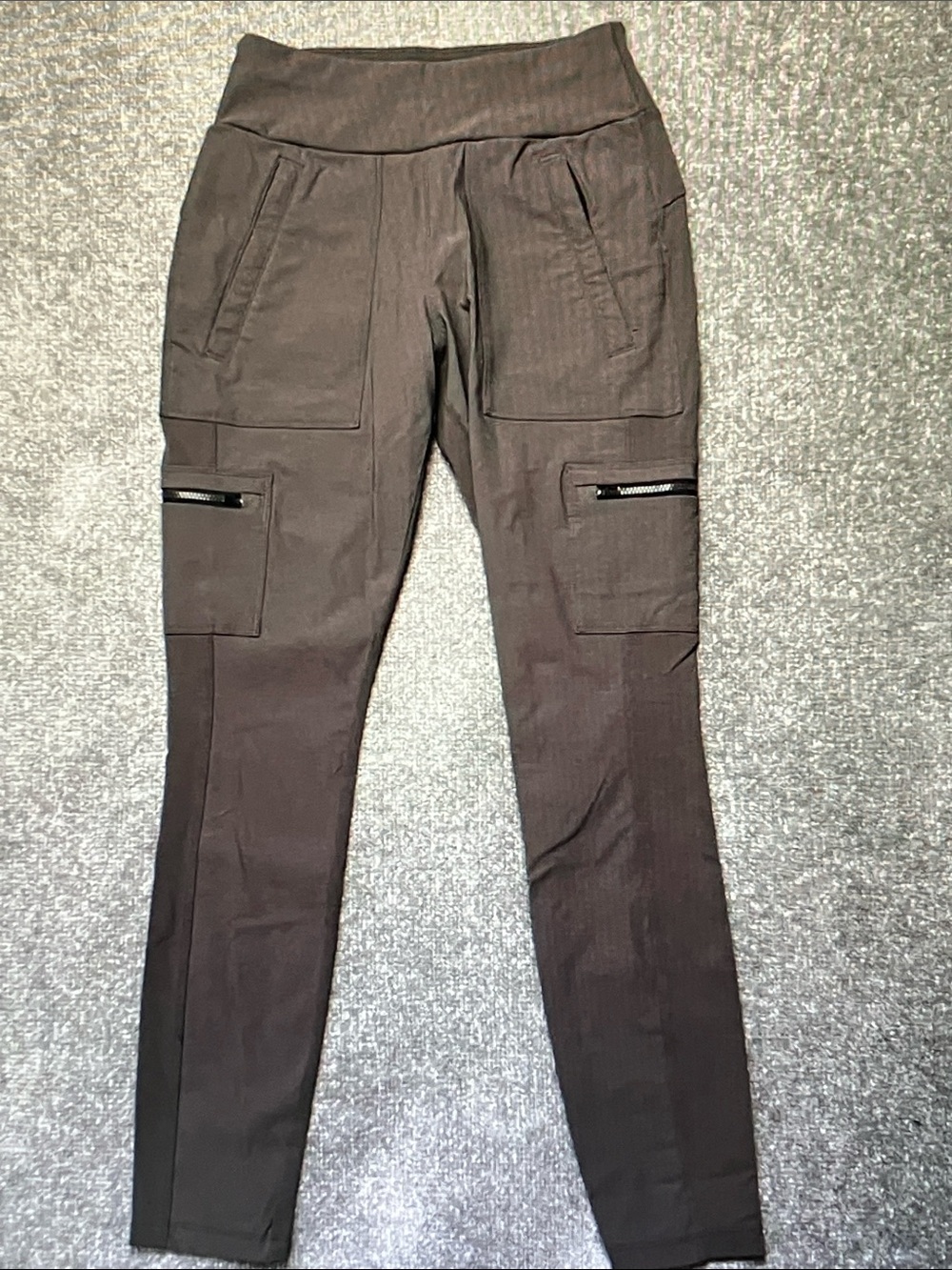 Athleta Black Cargo Jogger Pants with Zip Pockets